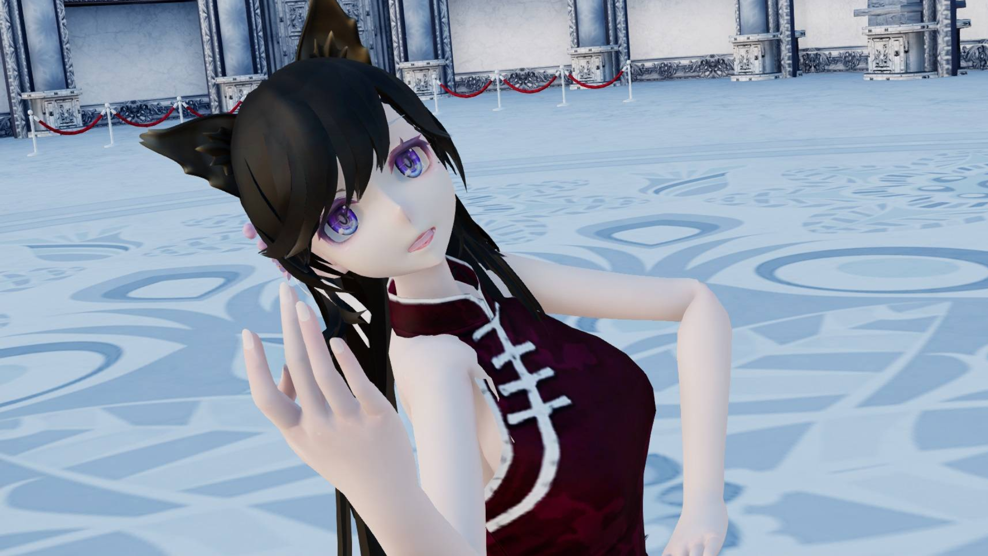 【改模配布】碧蓝航线MMD_修改版爱宕模型_牵丝戏_有点穿模但总体上不影响_新手改模